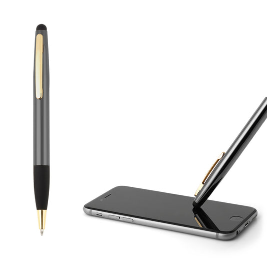 Füme Metal Touchpen Tükenmez Kalem
