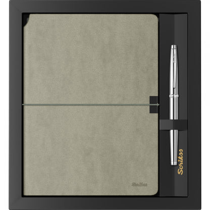 Scrikss Verona Yeşil A5 Defter ve Roller Kalem Hediye Seti
