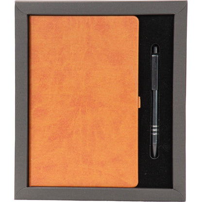 Termo Deri Defter ve Metal Kalem Hediye Seti