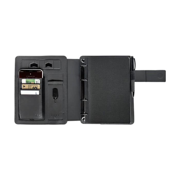 8000 mAh Powerbankli ve Wireless Şarjlı Organizer Defter Seti