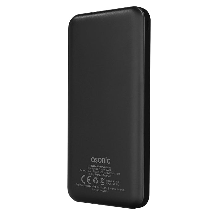 Asonic Taşınabilir Pil Şarj Cihazı Powerbank 10000mAh