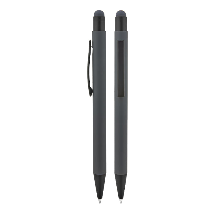 Metal Touchpen Rubber Gövdeli Tükenmez Kalem