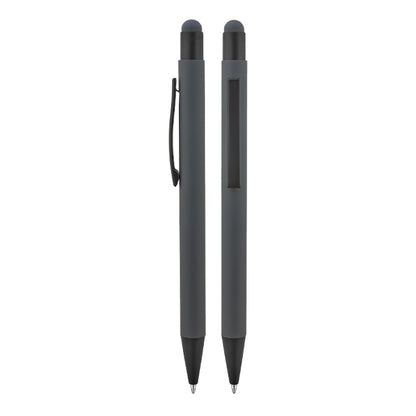 Metal Touchpen Rubber Gövdeli Tükenmez Kalem