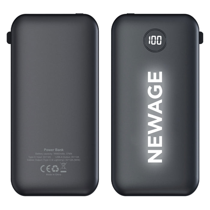 10.000 mAh Rubber Gövde LCD Ekranlı Powerbank