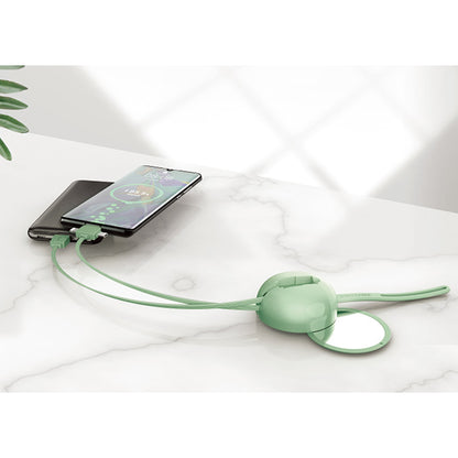 S-Link 3 in 1 Çoklu Şarj Kablosu ve Aynalı Saklama Kutusu