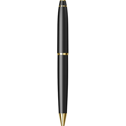 Scrikss Mat Siyah Altın Detaylı Premium Tükenmez Kalem