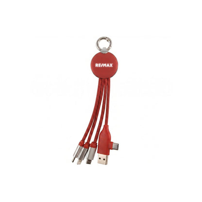 Type-C Uçlu LED Işıklı Çoklu Şarj Kablosu