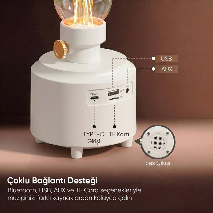 Mikado Luxound 5W Bluetooth Nostalji Retro Hoparlör
