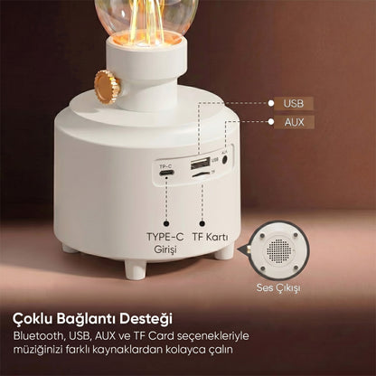 Mikado Luxound 5W Bluetooth Nostalji Retro Hoparlör
