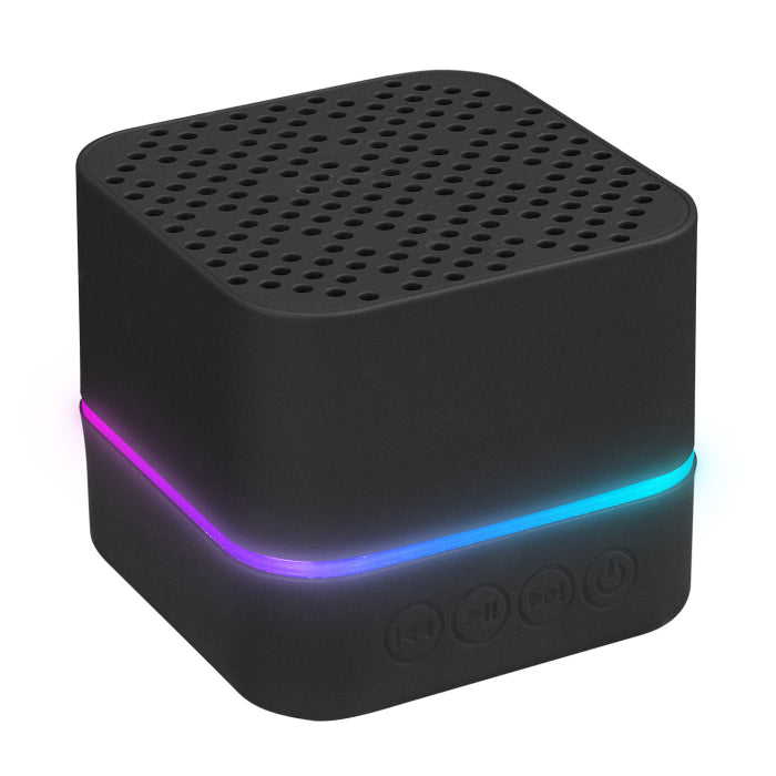 Siyah Bluetoothlu LED Işıklı Şarjlı Speaker