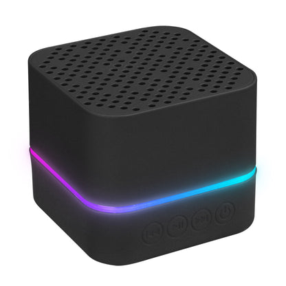 Siyah Bluetoothlu LED Işıklı Şarjlı Speaker