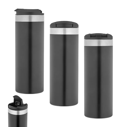 Siyah Çelik Termos 450 ml