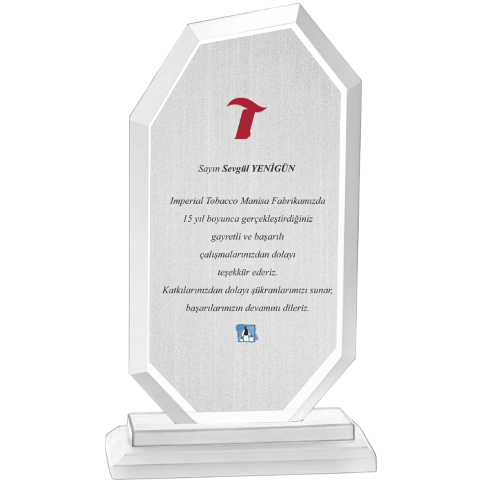 Klasik Tasarım Masaüstü Plaket