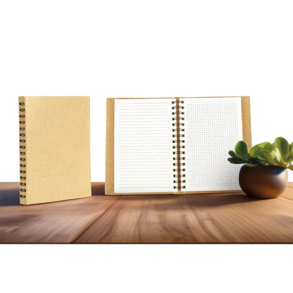 Gizli Spiralli Taslama Kapaklı Defter 16x22 cm