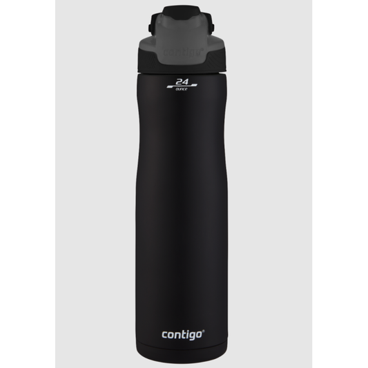 Contigo Chill Matte Black Çelik Vakumlu Su Şişesi 720 ml