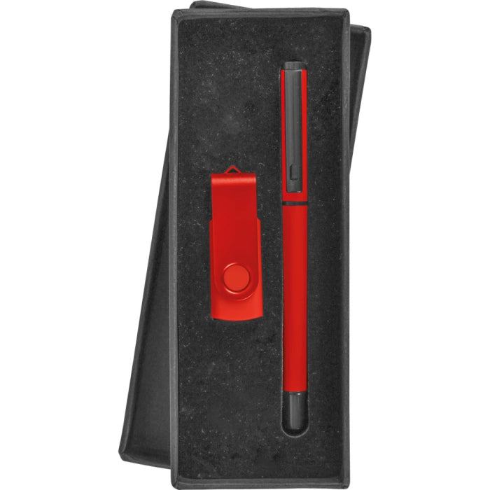 Metal Roller Kalem ve USB Bellek Hediye Seti