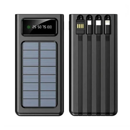 EccoTech 10.000 Mah Solar ( Güneş Enerjili) Dahili Kablolu Powerbank