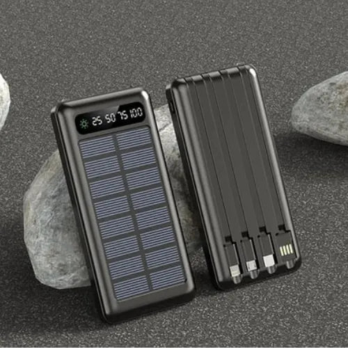 EccoTech 10.000 Mah Solar ( Güneş Enerjili) Dahili Kablolu Powerbank