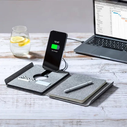 EccoTech 5000 Mah 15W Magsafe Qi Tech Telefon Standlı Wireless Powerbank Organizer