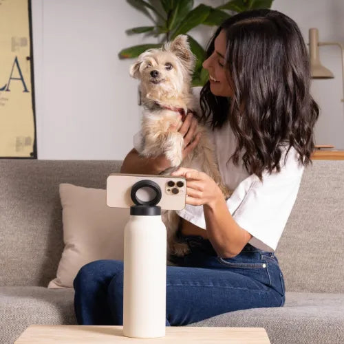 EccoTech 700 Ml Paslanmaz Çelik Magnetli Telefon Tutuculu Termos