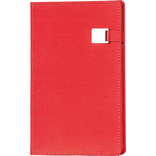 Tarihsiz Defter – Metal Tokalı ve Renkli Kenarlı (13 x 21 cm)