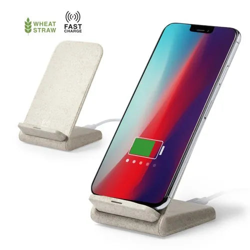 EccoTech %100 Ekolojik Wireless Charger + Telefon Standı