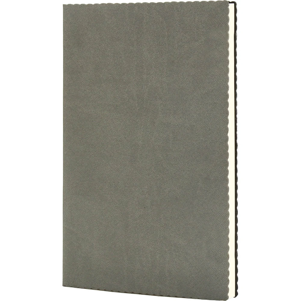 Dalgalı Kesim Yumuşak Termo Deri Kapaklı VIP Tarihsiz Defter (14 x 21 cm)