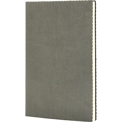 Dalgalı Kesim Yumuşak Termo Deri Kapaklı VIP Tarihsiz Defter (14 x 21 cm)