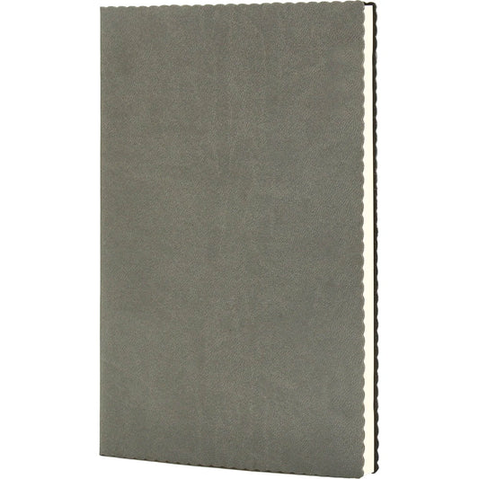 Dalgalı Kesim Yumuşak Termo Deri Kapaklı VIP Tarihsiz Defter (14 x 21 cm)