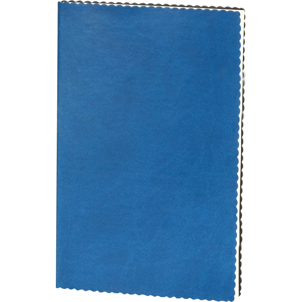 Dalgalı Kesim Yumuşak Termo Deri Kapaklı VIP Tarihsiz Defter (14 x 21 cm)