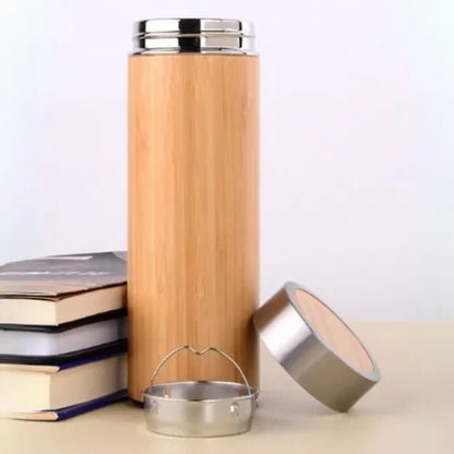EccoTech 350 ML Ekolojik Bambu Çelik Dizayn Termos
