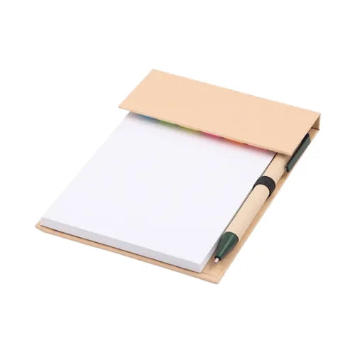 Geri Dönüşümlü Kalemli Not Defteri – Yapışkanlı Not Kağıdı Setli (16 x 12 cm)