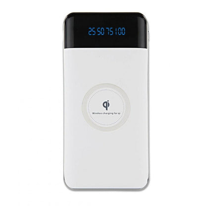 10.000 mAh Kablosuz Powerbank – Dijital Göstergeli ve Qi Şarj Destekli Enerji İstasyonu