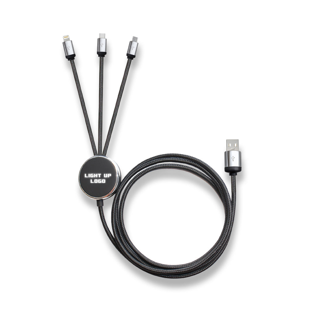 Işıklı Logo Şarj Kablosu