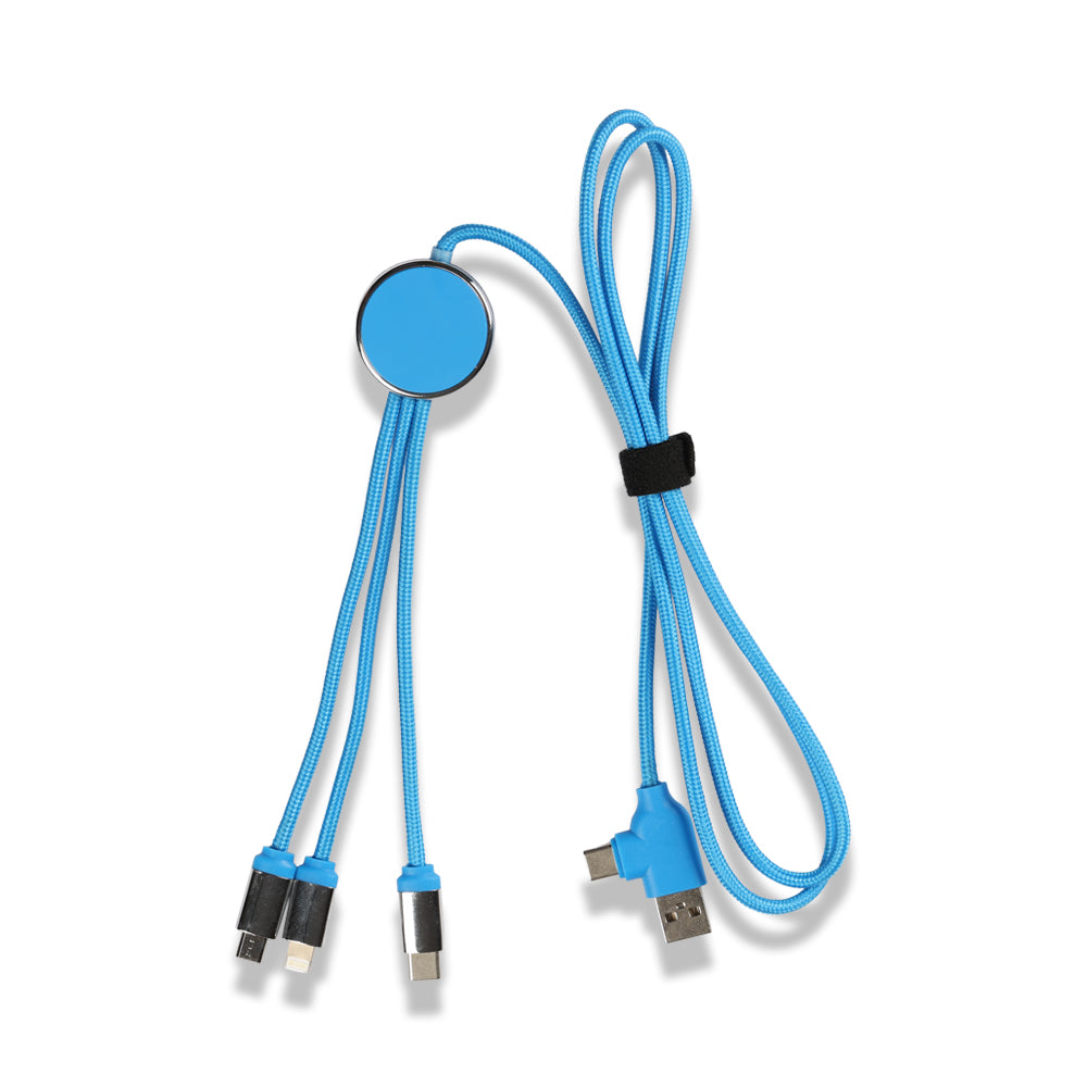 Işıklı Logo Type-C Uçlu Şarj Kablosu (Çantalı)