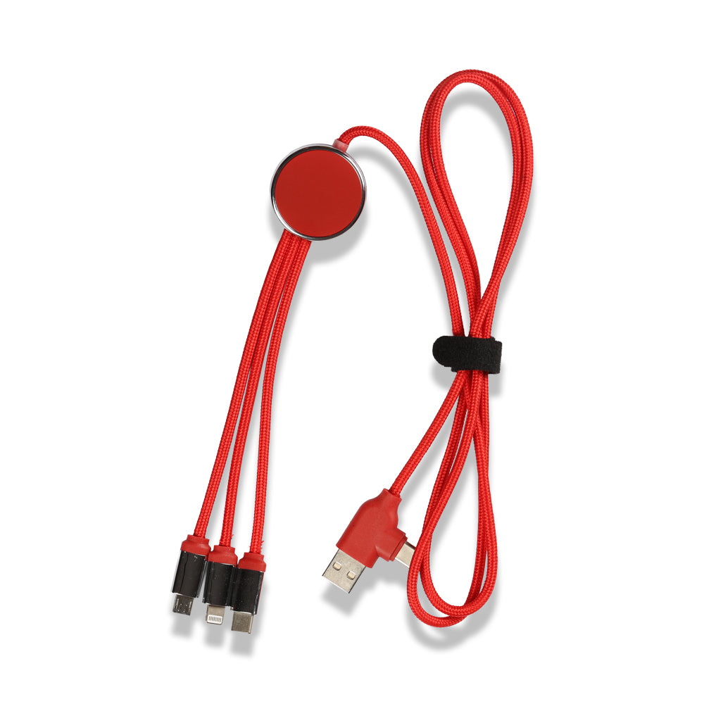 Işıklı Logo Type-C Uçlu Şarj Kablosu (Çantalı)