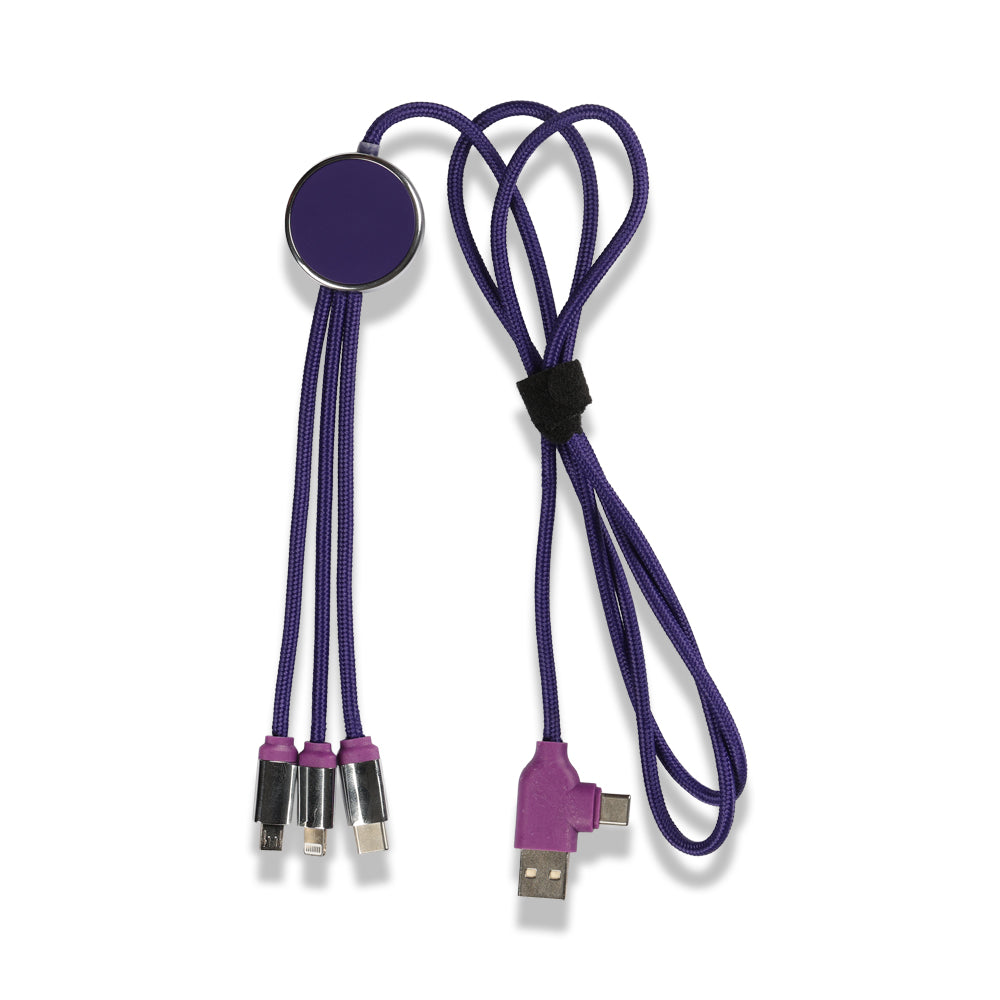 Işıklı Logo Type-C Uçlu Şarj Kablosu (Çantalı)