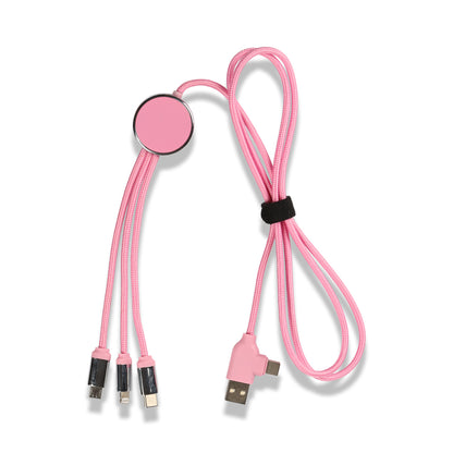 Işıklı Logo Type-C Uçlu Şarj Kablosu (Çantalı)