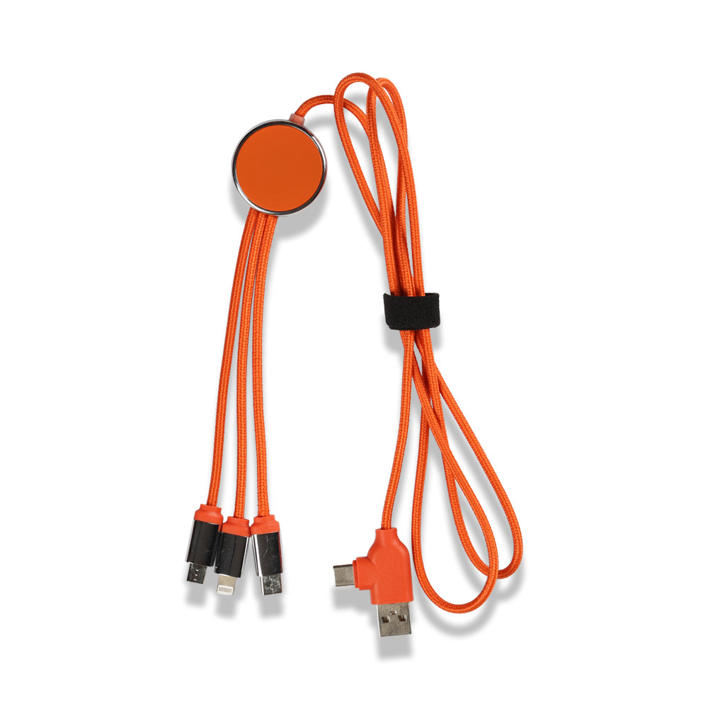 Işıklı Logo Type-C Uçlu Şarj Kablosu (Çantalı)