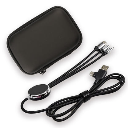 Işıklı Logo 60W Hızlı Type-C Uçlu Data Transferli Şarj Kablosu (Çantalı)