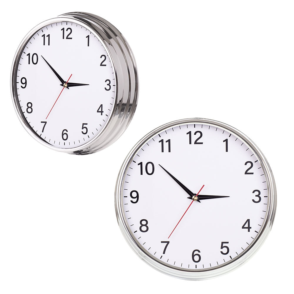 Krom Duvar Saati Ø 430 mm