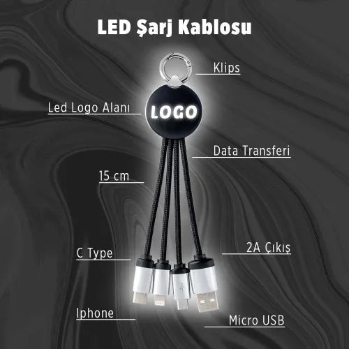 EccoTech LED Şarj Kablosu