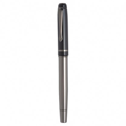 Kravat Klipsli ve Siyah Kapaklı Metal Roller Kalem