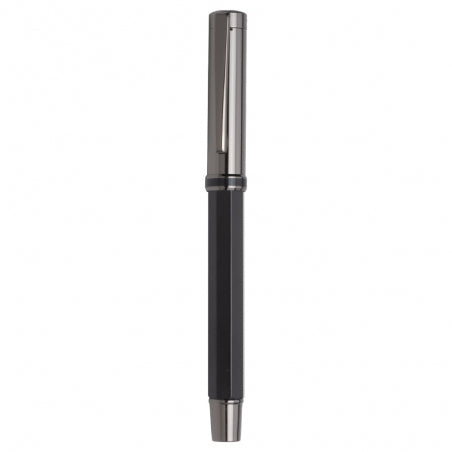 Altıgen Gövdeli ve Füme Aksamlı Modern Metal Roller Kalem