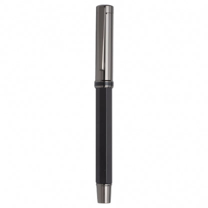 Altıgen Gövdeli ve Füme Aksamlı Modern Metal Roller Kalem