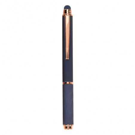 Rose Gold Aksamlı ve Dokunmatik Uçlu Kapaklı Metal Kalem