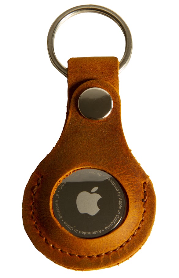 🔑 AirTag Uyumlu Hakiki Deri Anahtarlık – 4,7 x 10 cm Teknoloji ve Şıklık 😊