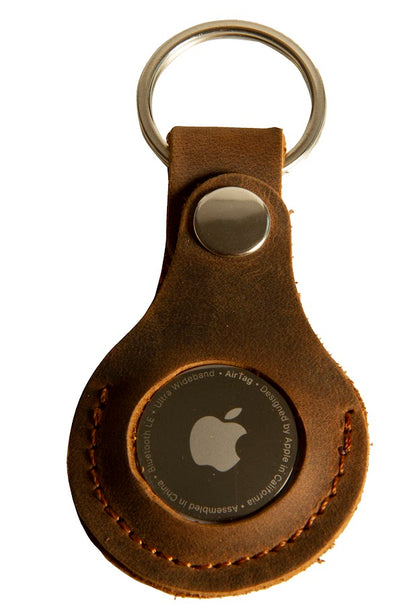 🔑 AirTag Uyumlu Hakiki Deri Anahtarlık – 4,7 x 10 cm Teknoloji ve Şıklık 😊