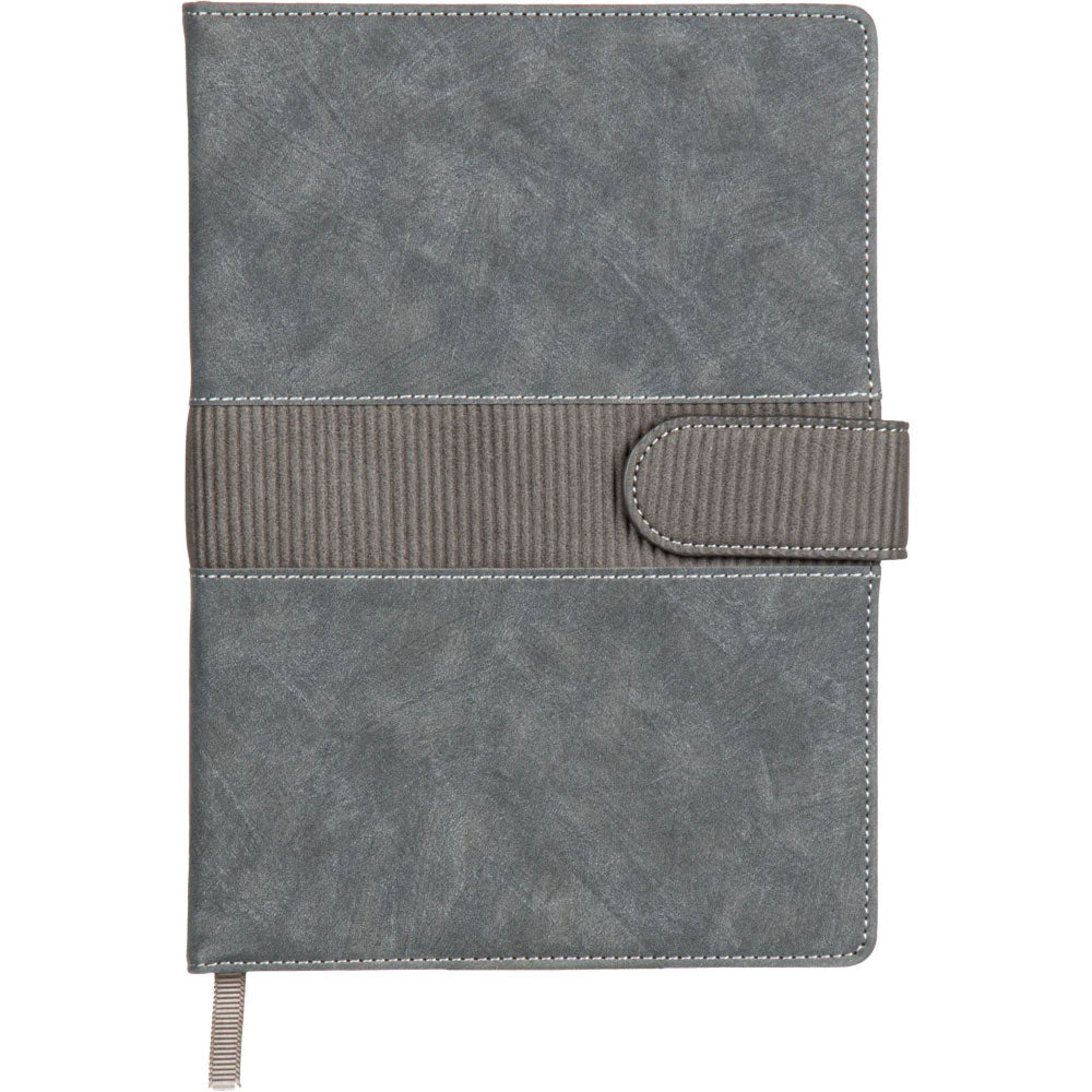 Kırçıllı Dokulu ve Mıknatıslı Yatay Kemerli VIP Tarihsiz Defter (15 x 21 cm)