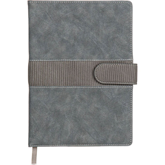 Kırçıllı Dokulu ve Mıknatıslı Yatay Kemerli VIP Tarihsiz Defter (15 x 21 cm)